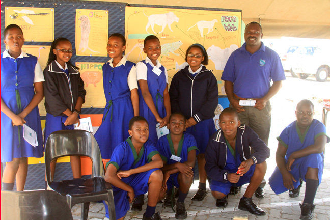Kasane's Secondary schools created posters to emphasize the importance of conserving wetlands