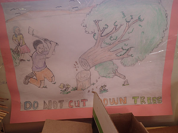 Don't cut trees Painting by Drona Hirwe