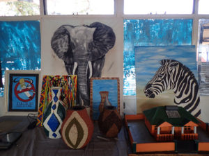 Some of the amazing artwork by students at Chobe Junior Secondary School